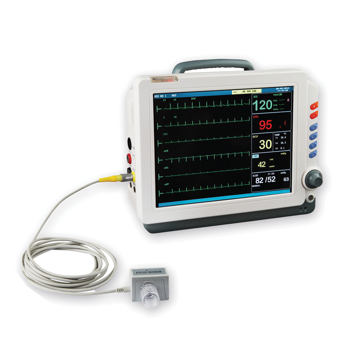 MONITOR DE SIGNOS VITALES 6 PARAMETROS+ CAPNOGRAFIA